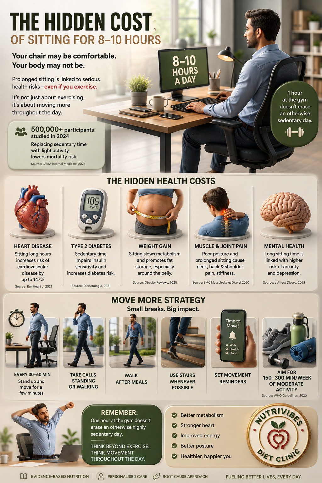 The Hidden Cost of Sitting for 8–10 Hours a Day